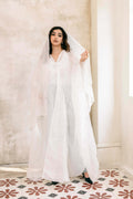 Purity White Abaya in a luxury lace wedding dress style